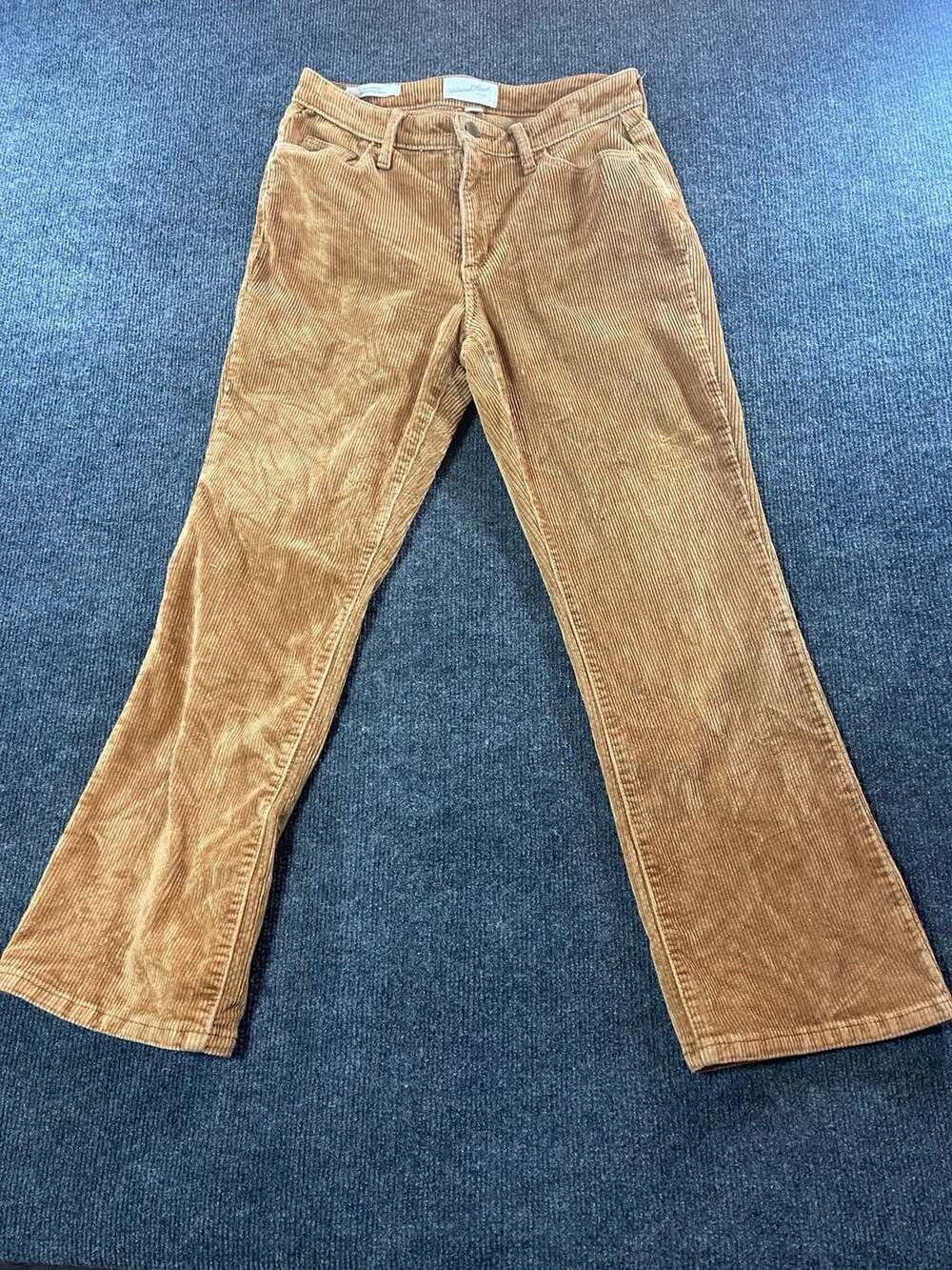 Universal Thread Women's Tan Brown Corduroy Ankle Bootcut Pants Size 4/27R